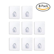 Load image into Gallery viewer, Waterproof Reusable Seamless Sticky Transparent Frosted Hooks