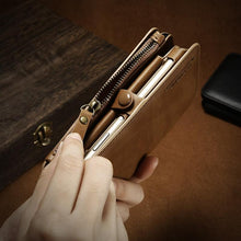 Load image into Gallery viewer, Handmade Luxury Retro Leather Comfort Wallet Phone Case