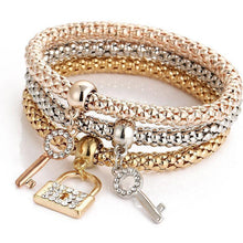 Load image into Gallery viewer, Charm Rhinestone Popcorn Bracelet