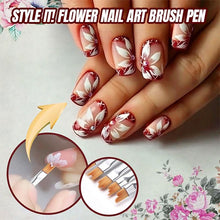 Load image into Gallery viewer, Flower Nail Art Brush Pen (8 pcs)