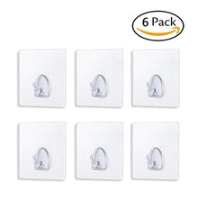 Load image into Gallery viewer, Waterproof Reusable Seamless Sticky Transparent Frosted Hooks