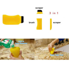 Load image into Gallery viewer, 0606-Silicone Cleaning Brush Scrub .Scrape & Squeegee
