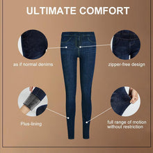 Load image into Gallery viewer, Fleece-Lined Denim Leggings