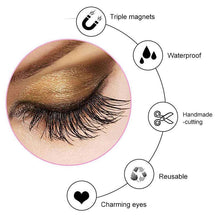 Load image into Gallery viewer, 8D Magnetic Eyelashes without Glue