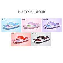 Load image into Gallery viewer, Women Soft Rainbow Flip-Flops Slippers