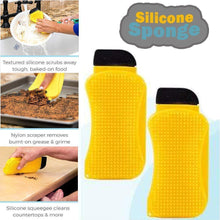 Load image into Gallery viewer, 0606-Silicone Cleaning Brush Scrub .Scrape & Squeegee