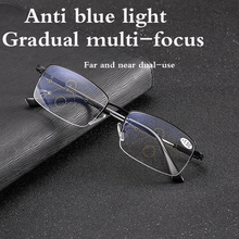 Load image into Gallery viewer, Titanium Progressive Far and Near Dual-use Reading Glasses