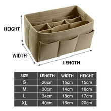 Load image into Gallery viewer, Felt Handbag Insert Organiser