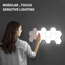 Load image into Gallery viewer, Magoloft Hexagonal Wall Lamp Creative Geometry Assembly