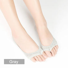 Load image into Gallery viewer, Open-toed Silicone Pad Liner Socks