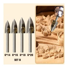 Load image into Gallery viewer, Wood Carving & Engraving Drill Bit Set
