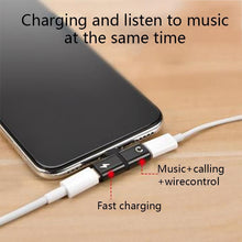 Load image into Gallery viewer, 2-In-1 Dual-Port Headphone Adapter For iPhone