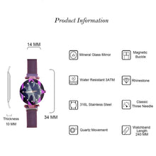 Load image into Gallery viewer, Women Starry Waterproof Watch