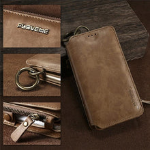 Load image into Gallery viewer, Handmade Luxury Retro Leather Comfort Wallet Phone Case