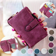 Load image into Gallery viewer, Small Leather Trifold Wallets For Women
