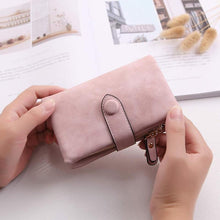 Load image into Gallery viewer, Small Leather Trifold Wallets For Women
