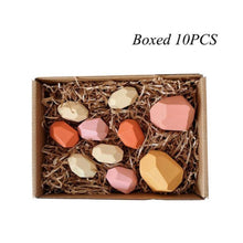 Load image into Gallery viewer, ¡¾Last Day 50% Off¡¿Wood Rock Set Balancing Blocks Natural Wood Toy
