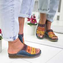 Load image into Gallery viewer, Modern Multi-color Stitching Slippers
