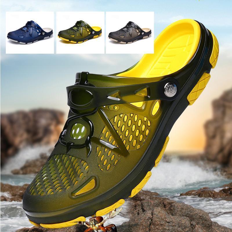 Men's Beach Sandals Breathable Mesh Beach Slipper