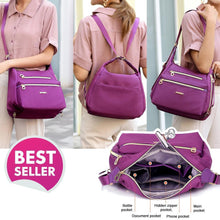 Load image into Gallery viewer, Bag with Double Zippers, Handbag and Shoulder Bag
