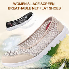 Load image into Gallery viewer, Women&#39;s Lace Screen Breathable Net Flat Shoes
