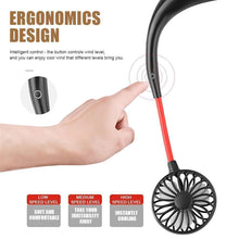 Load image into Gallery viewer, Rechargeable Mini Neck Fans
