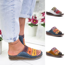 Load image into Gallery viewer, Modern Multi-color Stitching Slippers
