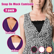 Load image into Gallery viewer, CleavageSafe Snap-On Mock Camisole
