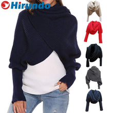 Load image into Gallery viewer, Hirundo Long Crochet Knitted Blanket Shawl
