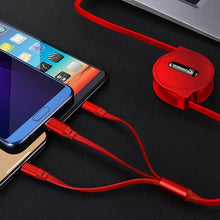 Load image into Gallery viewer, Multi-function 3 in 1 USB Charging Cable
