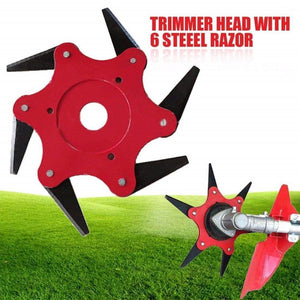 Universal 6-blade Trimmer Head for Lawn Mowers