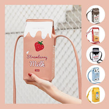 Load image into Gallery viewer, Magoloft Cute Milk Box Crossbody Bag / Casual Phone Purse
