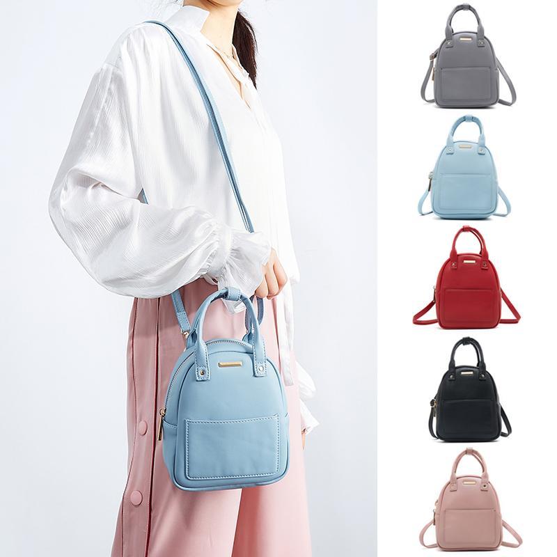 Magoloft PU Leather Cute Candy Color Mini Backpack