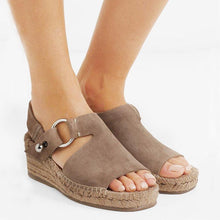 Load image into Gallery viewer, Comfortable Peep-toe Wedge Sandals
