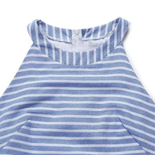 Load image into Gallery viewer, Magoloft Women Summer Striped Sleeveless Back Zipper Jumpsuits
