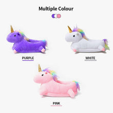 Load image into Gallery viewer, Indoor Warm Lovely Unicorn Slippers
