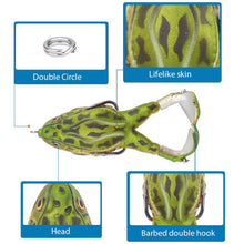 Load image into Gallery viewer, Double Propeller Frog Soft Bait(1 or 5 pics)
