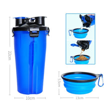 Load image into Gallery viewer, Magoloft 2-in-1 Pet Travel Water &amp; Food Bottle with Foldable Bowl
