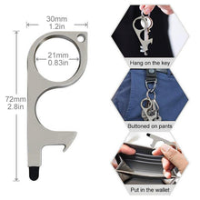 Load image into Gallery viewer, No Touch Door Opener Tools With Keychain Pendant
