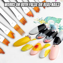 Load image into Gallery viewer, Flower Nail Art Brush Pen (8 pcs)
