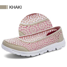 Load image into Gallery viewer, Women&#39;s Lace Screen Breathable Net Flat Shoes
