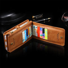 Load image into Gallery viewer, Handmade Luxury Retro Leather Comfort Wallet Phone Case
