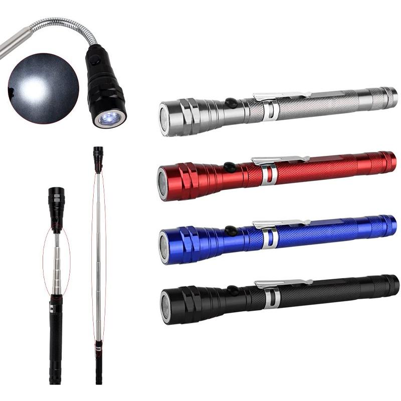 Telescoping Magnetic Pickup Flashlight