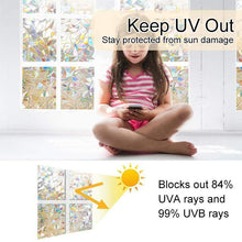 Load image into Gallery viewer, 3D Rainbow Window Film .PVC refraction &amp; No glue
