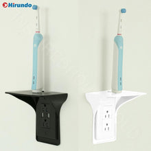 Load image into Gallery viewer, Hirundo Wall Outlet Shelf Power Perch, White/Black
