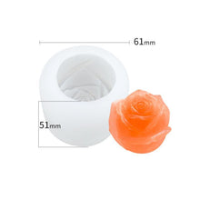 Load image into Gallery viewer, 3D Silicone Rose Shape Ice Cube Mold
