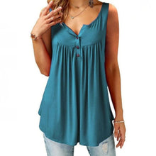 Load image into Gallery viewer, Comfy Loose Button Sleeveless Tank Top For Women
