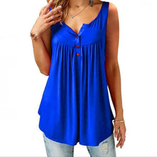 Load image into Gallery viewer, Comfy Loose Button Sleeveless Tank Top For Women
