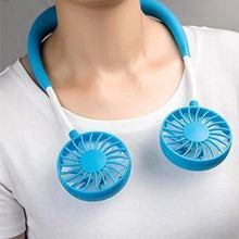Load image into Gallery viewer, Rechargeable Mini Neck Fans
