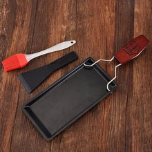 Load image into Gallery viewer, Non-stick Black Iron Cheese Raclette Grill Plate
